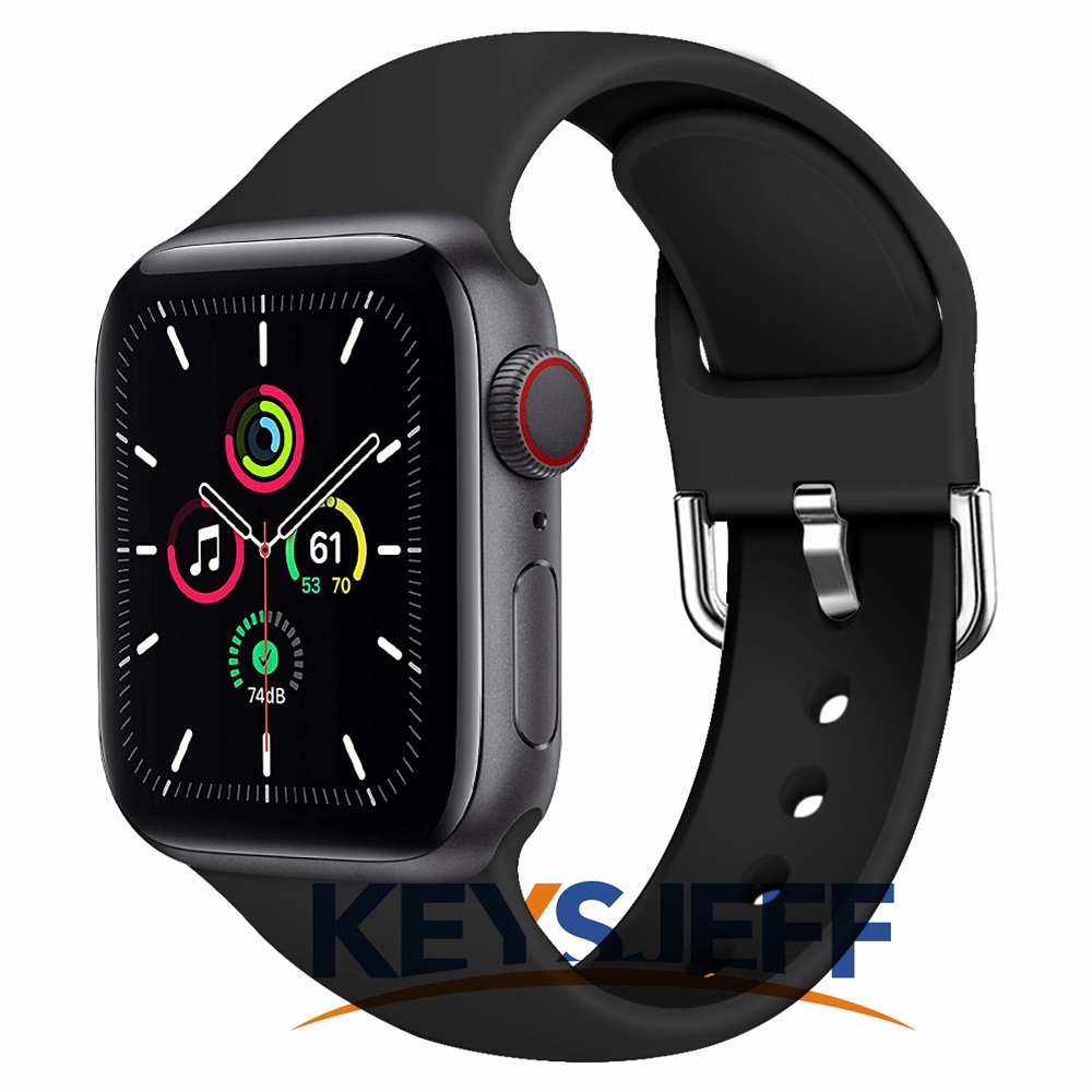 Dây Đeo Silicone 42mm 38mm 44mm 40mm cho đồng hồ Iwatch Apple Watch 81007