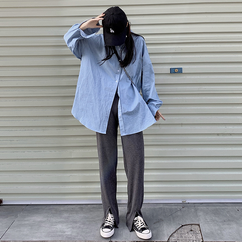 Quần Nữ Dài Lưng Cao Xẻ Ống Thời Trang Hàn Quốc 2 Màu Lựa Chọn | BigBuy360 - bigbuy360.vn