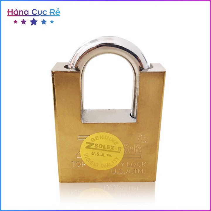 Ổ khóa chống cắt Zsolex size lớn 60mm Freeship Trọn bộ 1 ổ khóa cao cấp, 4 chìa khóa thông minh - Shop Hàng Cực Rẻ