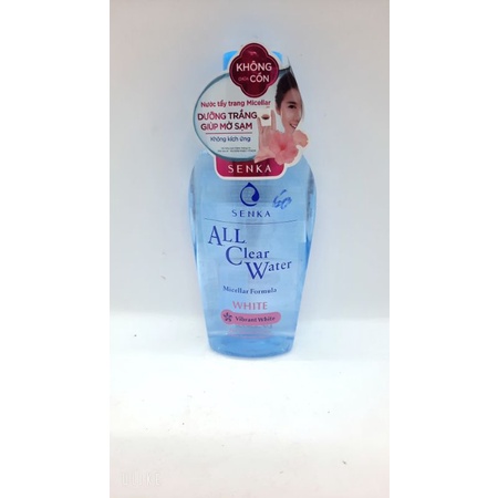 Nước tẩy trang SENKA A.L.L. CLEAR WATER Micellar Formula White 230ml