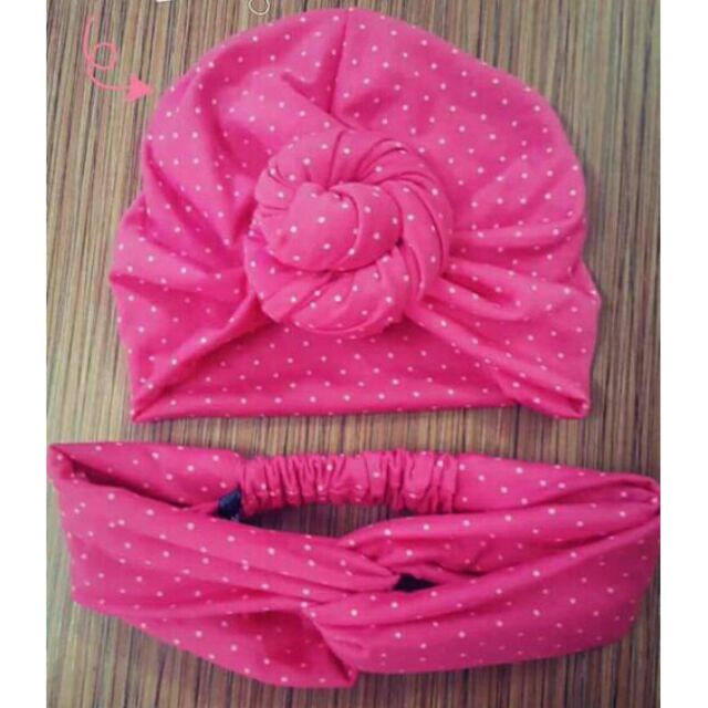 Set mũ turban mẹ và bé