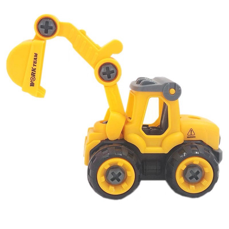 Ô tô đồ chơi trẻ em set 6 xe cẩu cho bé rèn luyện khả năng vận động DC004
