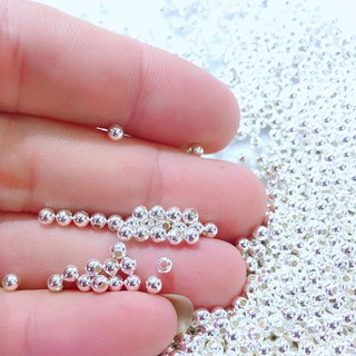 charm bạc bi tròn trơn