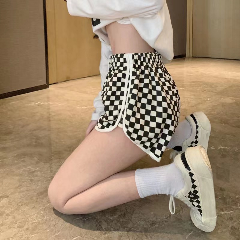 Quần Dài Lưng Cao Kẻ Sọc Ca Rô Thiết Kế Mới Trẻ Trung