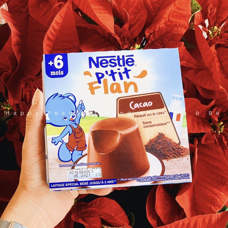 [ĂN DẶM] [Date 6-7-8/2021] Bánh Flan/Váng sữa Nestle Pháp cho bé từ 6/8 tháng (lốc 4 hộp x 100g)