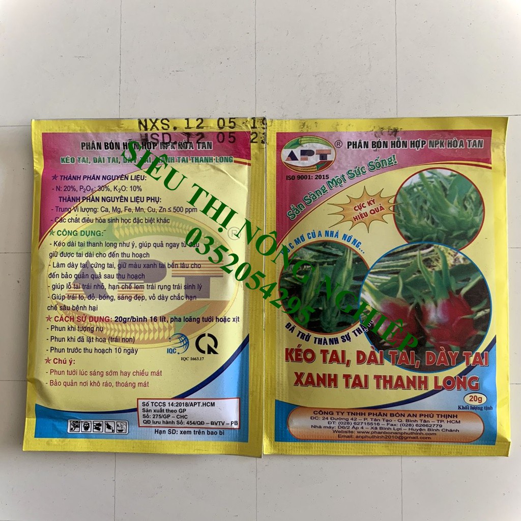 Kéo tai, dài tai, dày tai, xanh tai Thanh Long