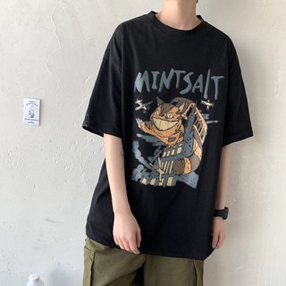 Áo thun tay lỡ form rộng Totoro, Áo phông Unisex Tiger.86 AFR269