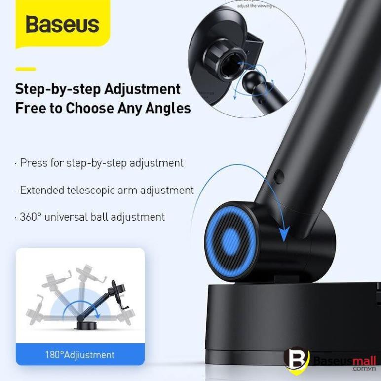 Baseus -BaseusMall VN Bộ giá treo điện thoại dùng gắn kính hoặc táp lô trên xe hơi Baseus Simplism Gravity