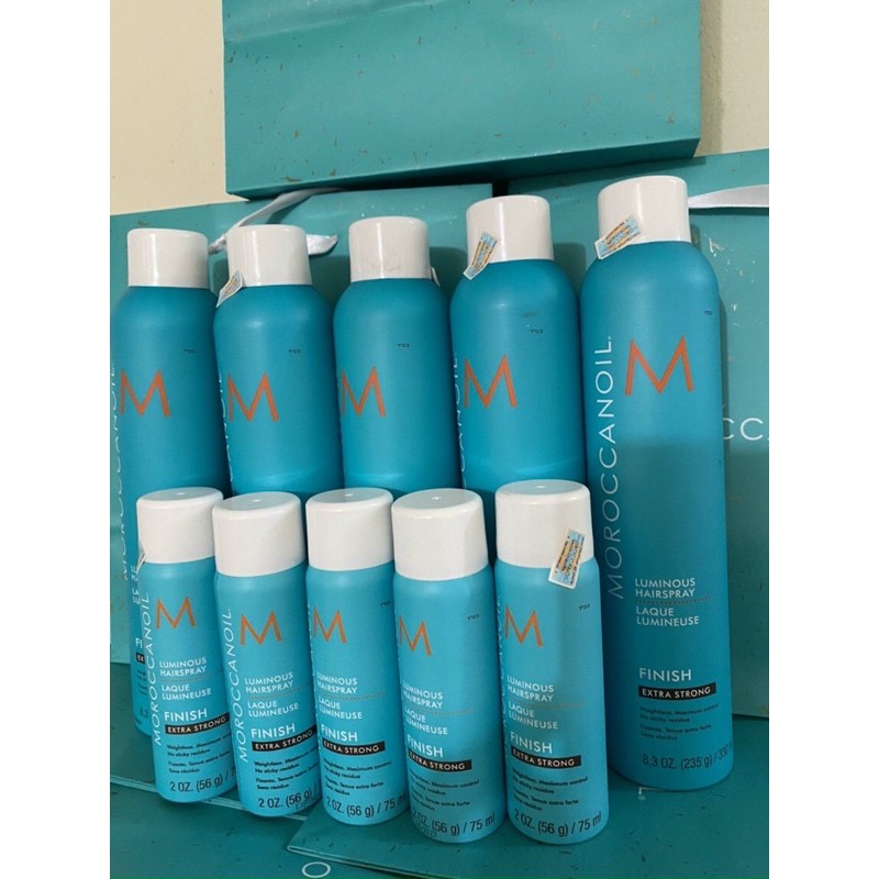 MOROCCANOIL FINISH STRONG Gôm Xịt Giữ Nếp Linh Hoạt Luminous Hair Spray 330ml