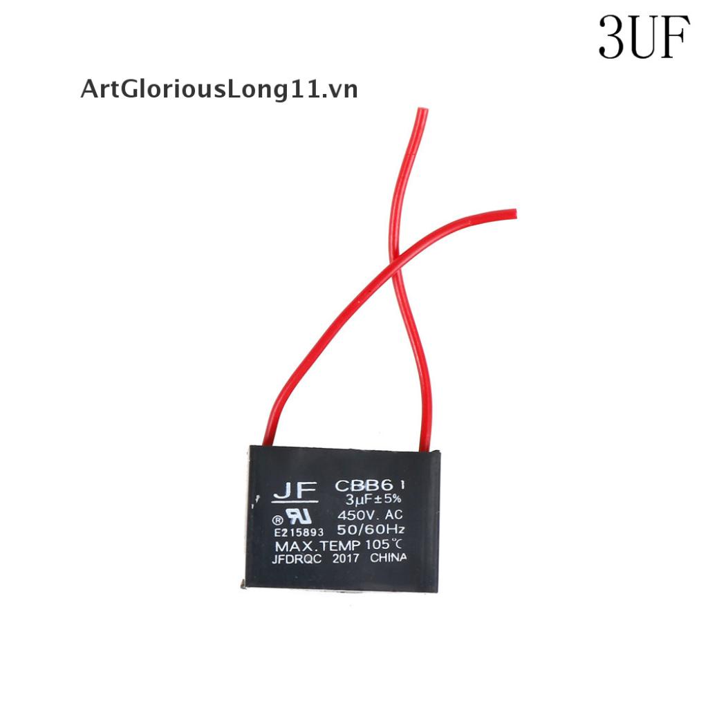 Tụ Điện Động Cơ Quạt Trần ArtGloriousLong11] CBB61 450V 1-10uF