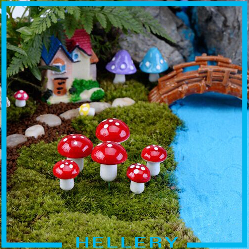 Set 100 Nấm Nhựa Trang Trí Tiểu Cảnh