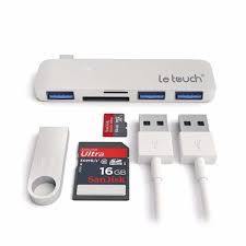 Cáp USB-C Combo HUB 5 in 1 ( 3USB ) Chính hãng Letouch cho MacBook