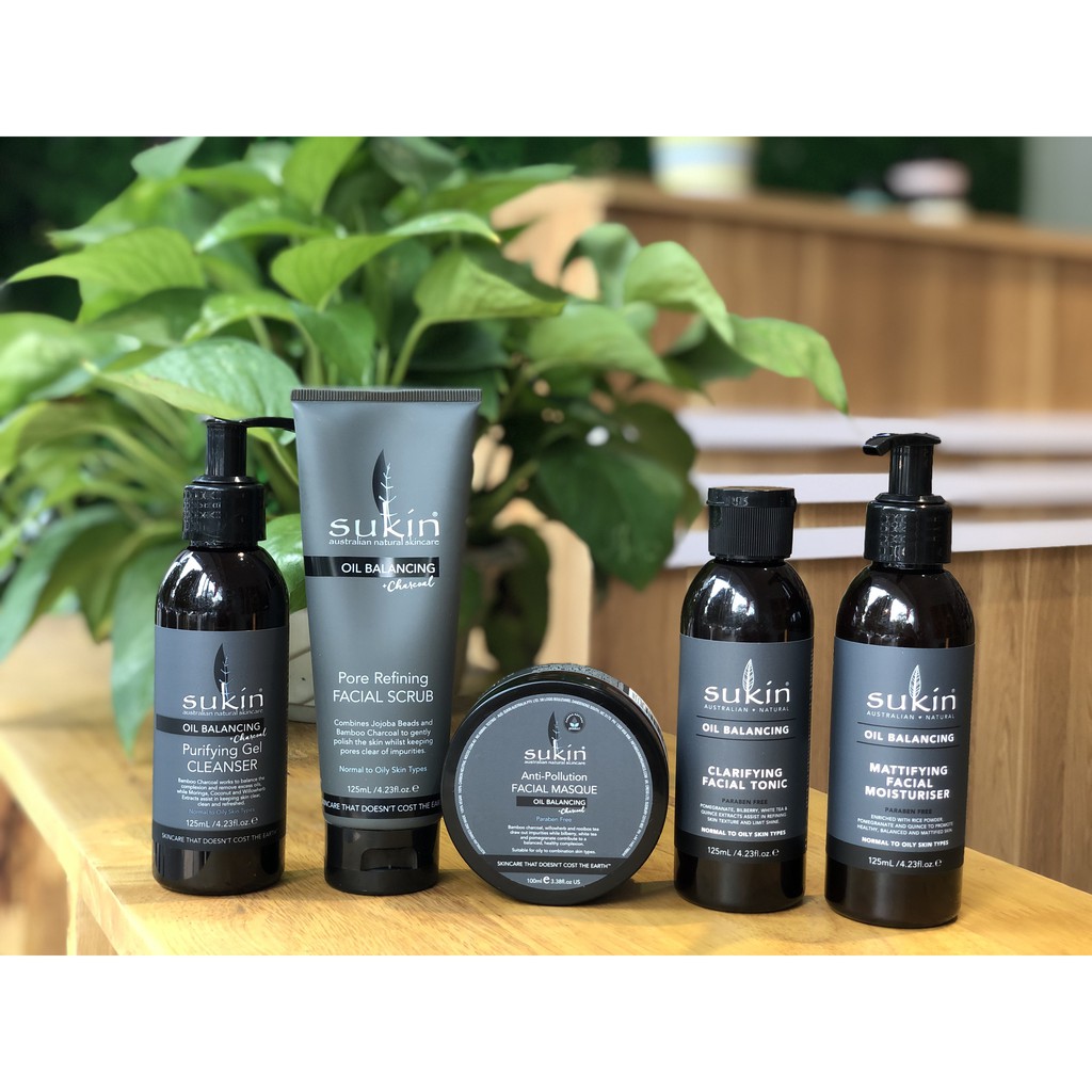 [HSD T8/2024] Mặt nạ cân bằng dầu than tre hoạt tính Sukin Oil Balancing Masque 100 ml