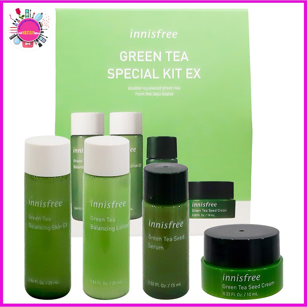 SET DƯỠNG DA TRÀ XANH INNISFREE GREEN TEA SPECIAL KIT EX
