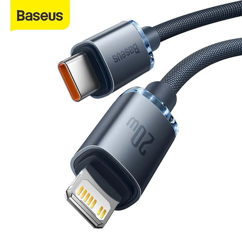 Dây cáp Baseus PD 20W cổng USB C sang Lightning cho iPhone 13 12 Pro X XS