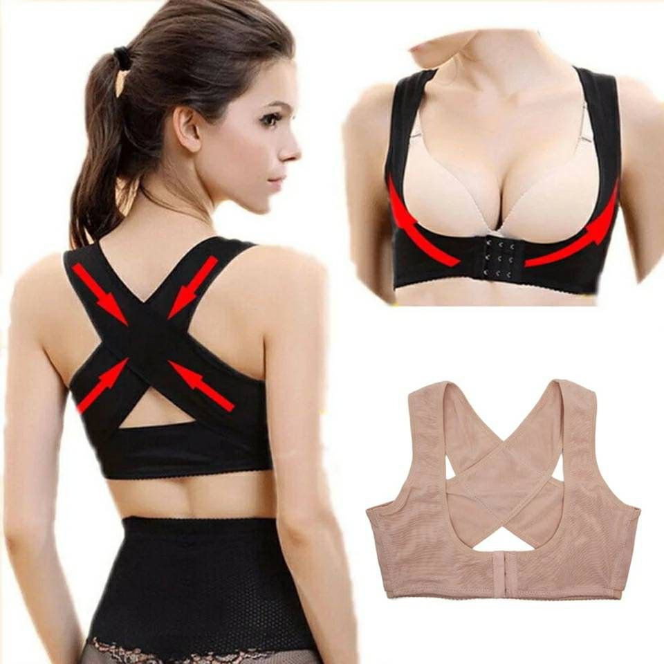 Áo Nâng Ngực, Đai Hỗ Trợ Nâng Ngực Và Chỉnh Hình Không Gọng - Free Size - Chất Liệu Nylon