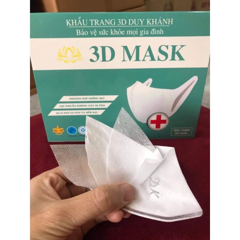 KHẨU TRANG 3D CÔNG NGHỆ NHẬT KHẨU TRANG 3 LỚP ÊM DỊU KHI MANG DÀNH CHO DA NHẬY CẢM HỘP 50 CÁI