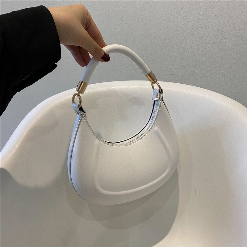 Túi Xách Da PU Màu Trơn Phối Dây Xích Thời Trang Hàn Quốc Cao Cấp