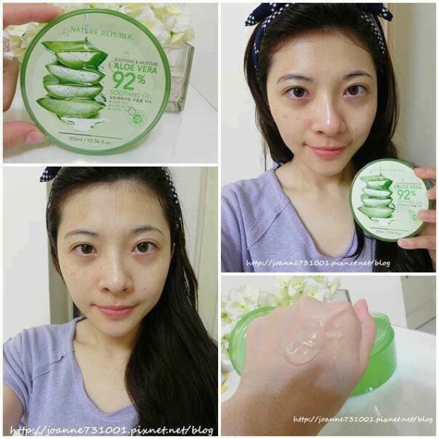 [Chính hãng] Gel lô hội Nature Republic Soothing &amp; Moisture Aloe Vera 92% - Gel dưỡng nha đam đa năng ( 300ml)