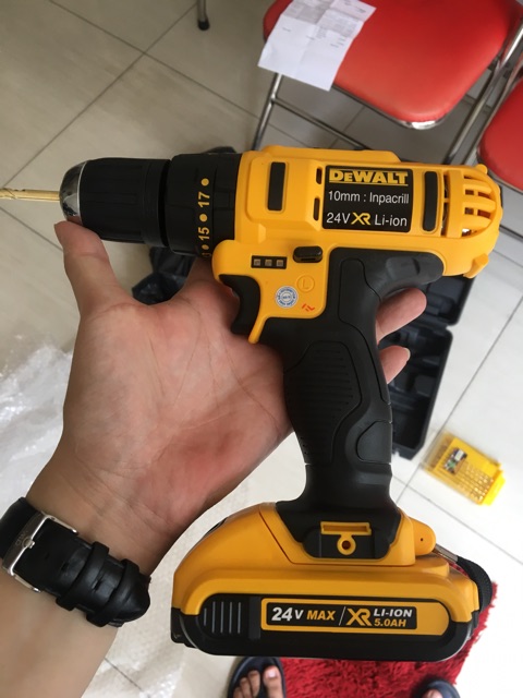 Máy Khoan Bin Bê Tông Tường Bắt Vít Khoan Sắt Gỗ 24V