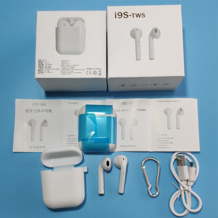 Tai Nghe Bluetooth Không Dây I9S Âm Thanh Cực Hay Dành Cho IOS Hoặc Android.