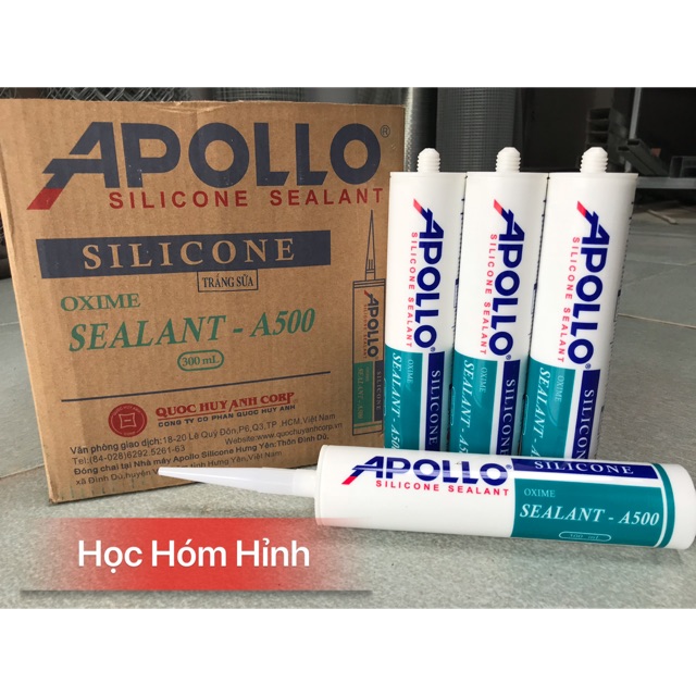 Keo Silicone A500 Trắng APOLLO