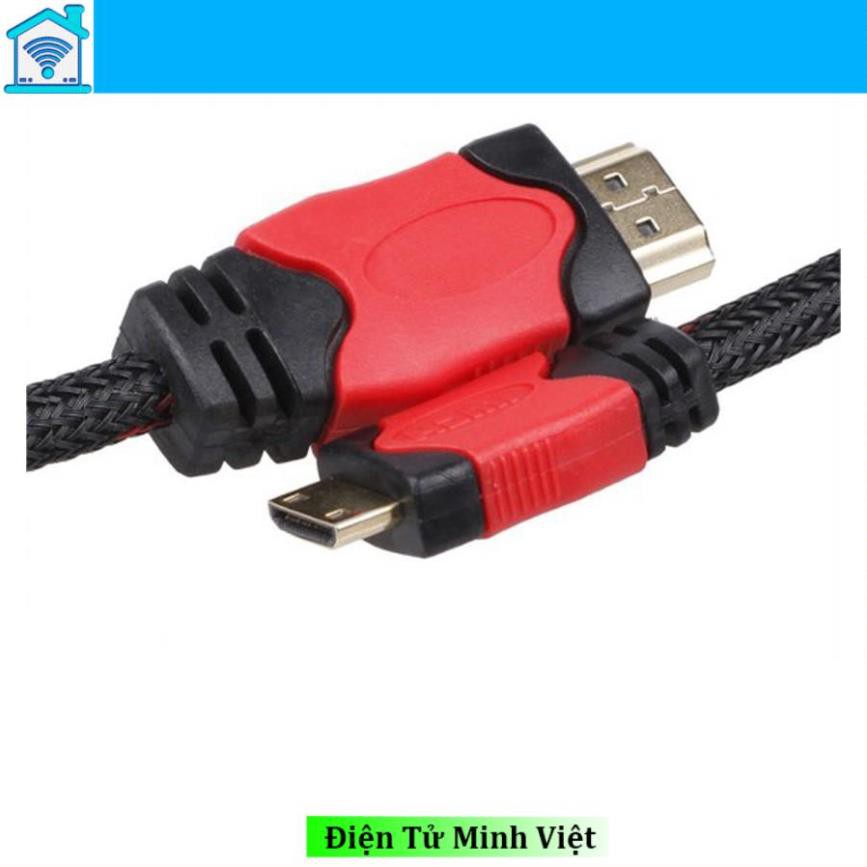 Cáp Chuyển Đổi Mini HDMI Sang HDMI 1,5m