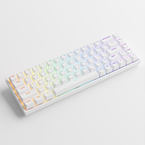 Bàn phím AKKO 3068 v2 RGB – White Foam tiêu âm / Hotswap / AKKO CS Jelly switch