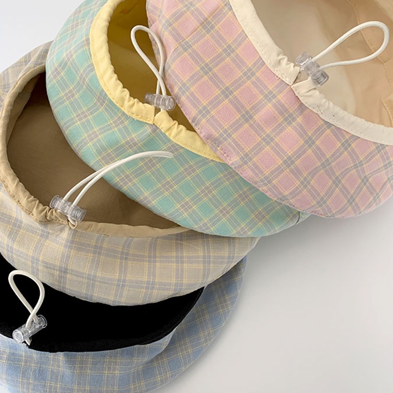 Mũ Beret Hai Mặt Thêu Chữ Phong Cách Nhật Bản