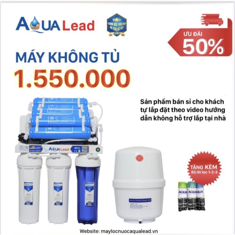 máy lọc nước RO aqua lead không tủ từ 8_11 cấp lọc