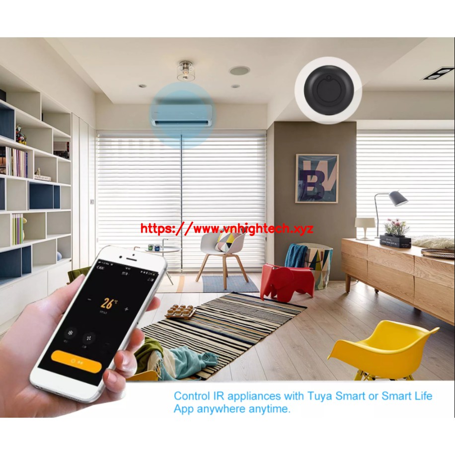 Bộ điều khiển thiết bị hồng ngoại IR qua Wifi tương thích Tuya Smart, Smart Life, Google Home (hướng dẫn dùng chi tiết)