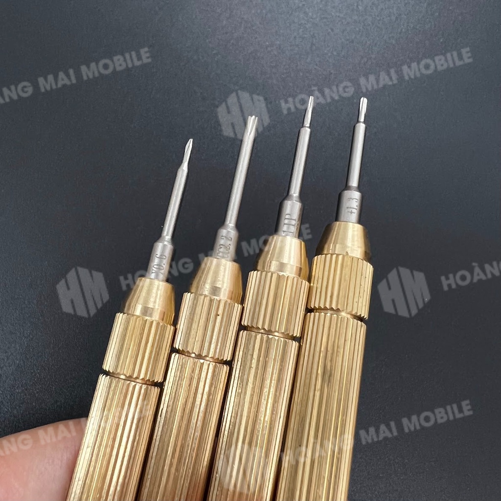 Bộ tô vít đồng 4 cây (3, 4, 5 cạnh và 2 tầng)