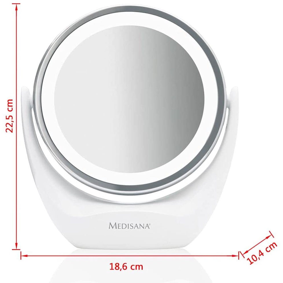 Gương trang điểm Medisana CM 835 zoom 5x tích hợp đèn led