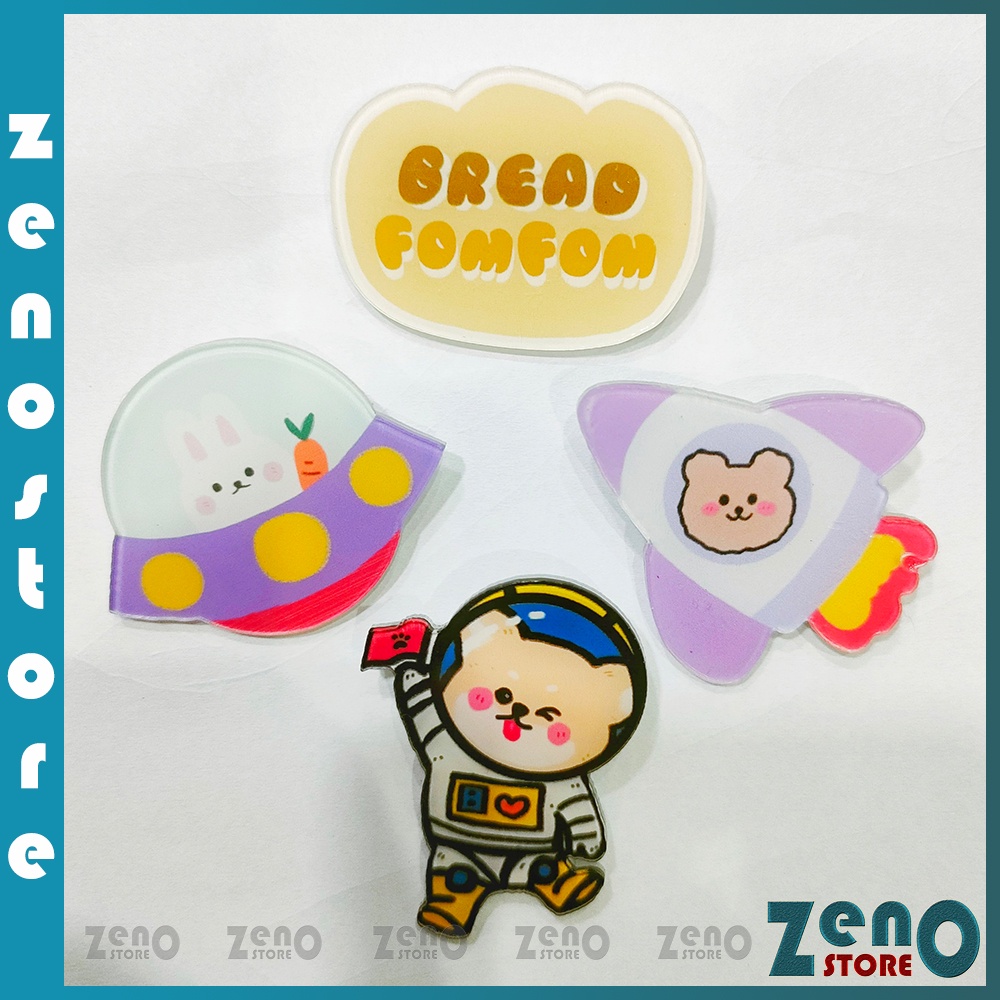 4 cái Sticker, Huy hiệu cài áo, tích cơ ghim balo, túi xách