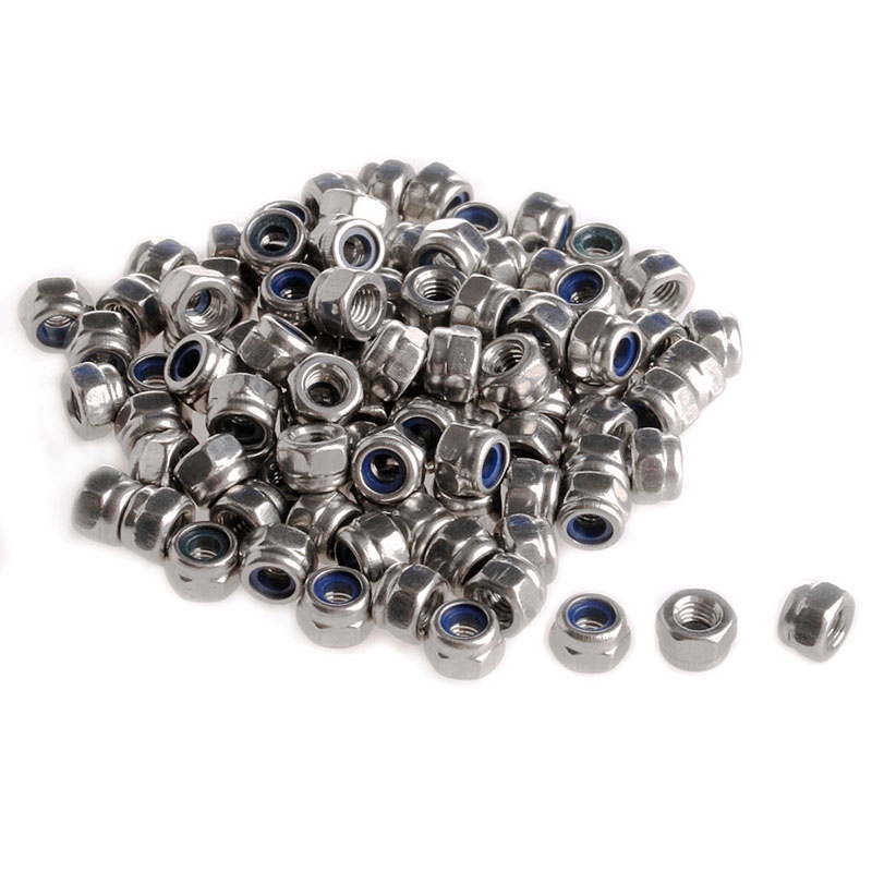 Set 100 Đai Ốc M3 Khóa Lục Giác 3mm Bằng Inox Chuyên Dụng