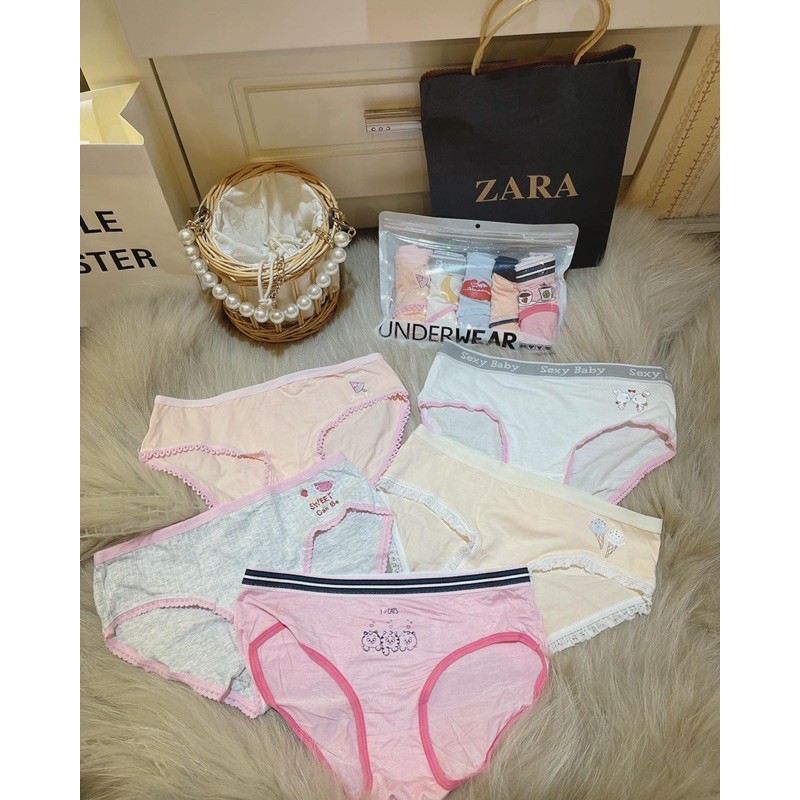 SET 5 QUẦN CHIP HÌNH CUTE TÚI ZIP | BigBuy360 - bigbuy360.vn