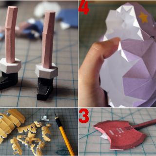 Mô hình giấy [Adventure Time]Finn,Jake,Marceline,Lumpy Space Princess(LSP)