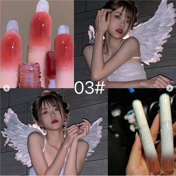 Son kem bóng vỏ hình đôi cánh thiên thần độc đáo
