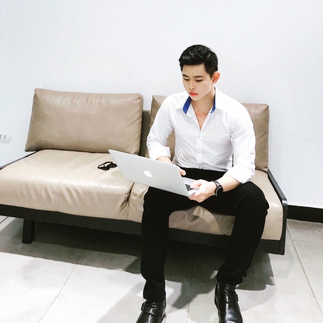 Áo sơ mi nam dài tay phối