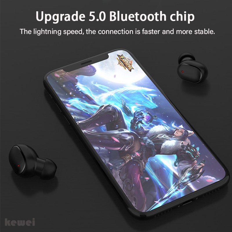 Tai Nghe Nhét Trong TWS A6S Chính Hãng Kết Nối Bluetooth Không Dây Có Micro Loại Bỏ Tiếng Ồn Cho iPhone Xiaomi Redmi Fone Air Pro