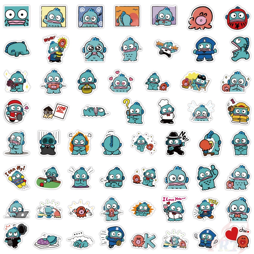 56 Cái / Bộ ☆ Nhãn Dán Hangyodon ☆ Sticker Dán Tường Chống Thấm Nước Thời Trang