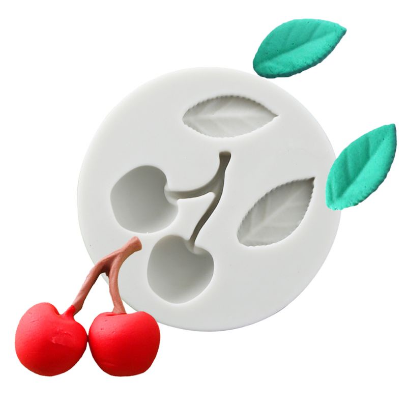 Khuôn Silicone Tạo Hình Lá Cherry Trang Trí Bánh