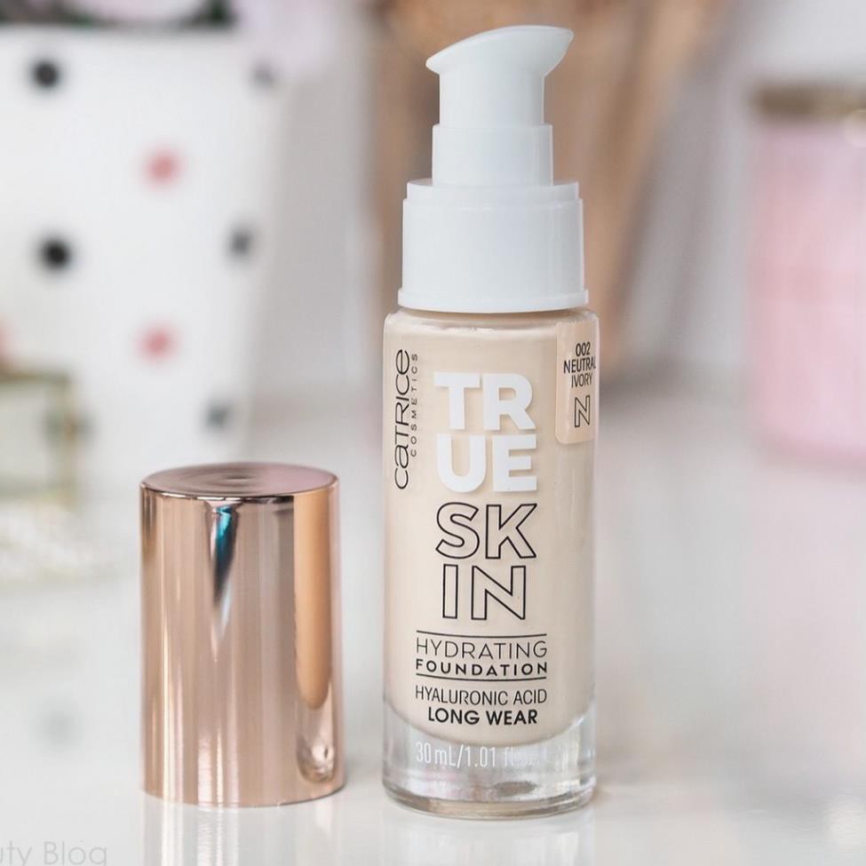 Kem nền dưỡng ẩm Catrice True Skin, kem nền che phủ hoàn hảo dùng cho mọi loại da mặt