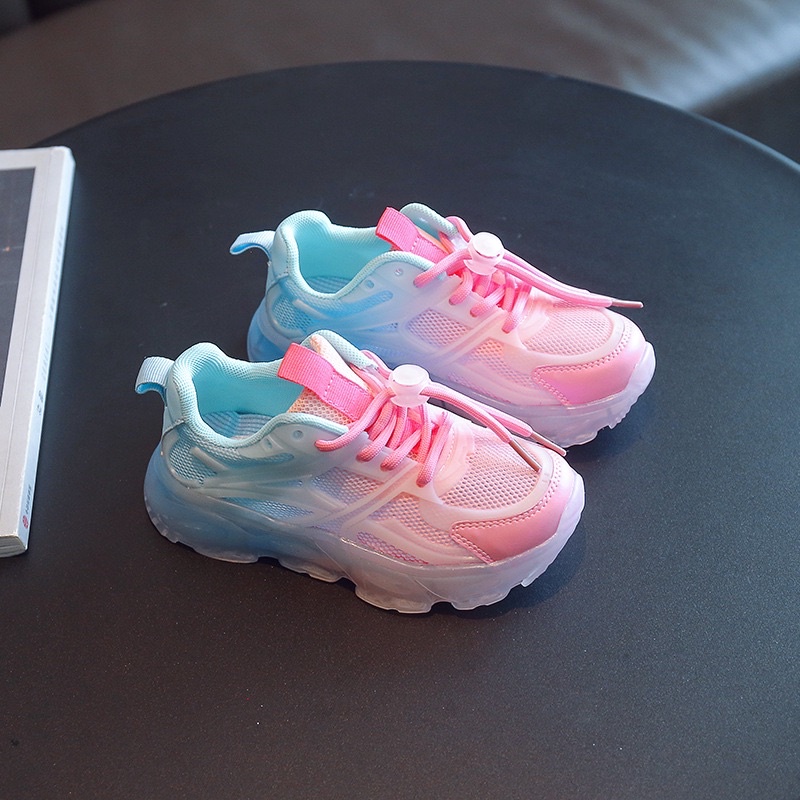 Giày thể thao cho bé trai và bé gái sắc màu lưới thoáng khí từ 2-12 tuổi