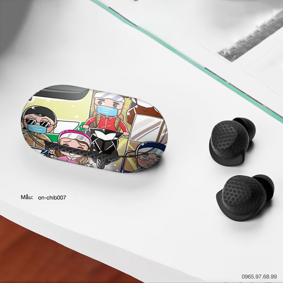 Skin dán tai nghe Samsung Galaxy Buds in hình Kẹt xe ở Sài Gòn - Chib007