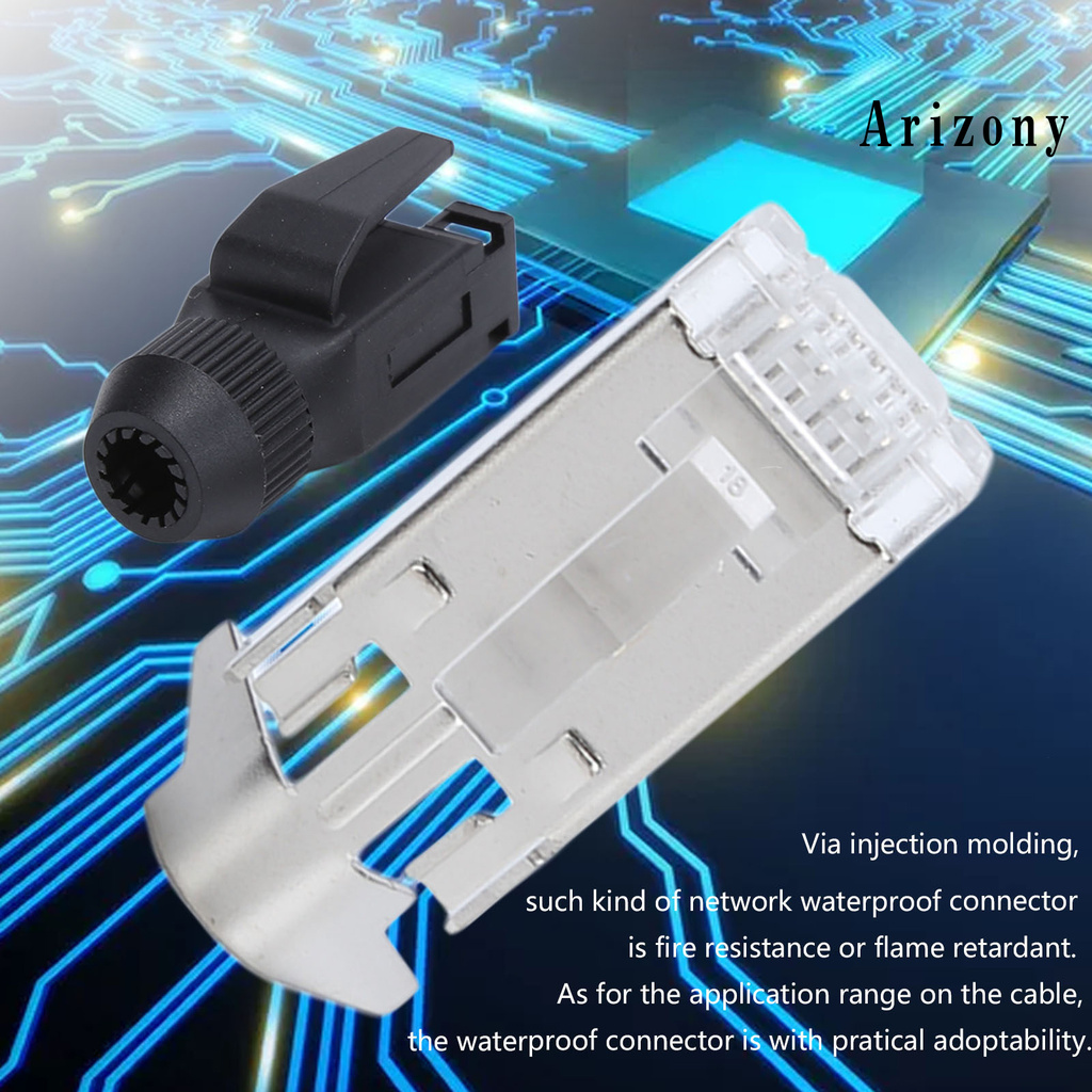 Phích Cắm Dây Cáp Mạng Arizony Rj45 Siêu Mỏng Cách Điện Chống Nước Đa Năng Cho Máy Tính