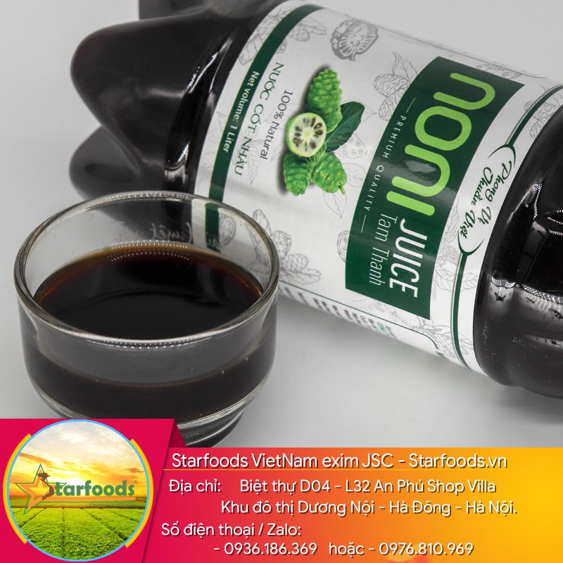 Cốt Nhàu Noni nhà làm lên men từ quả nhàu tươi chín trắng - Pure Noni juice 1000mil. | BigBuy360 - bigbuy360.vn