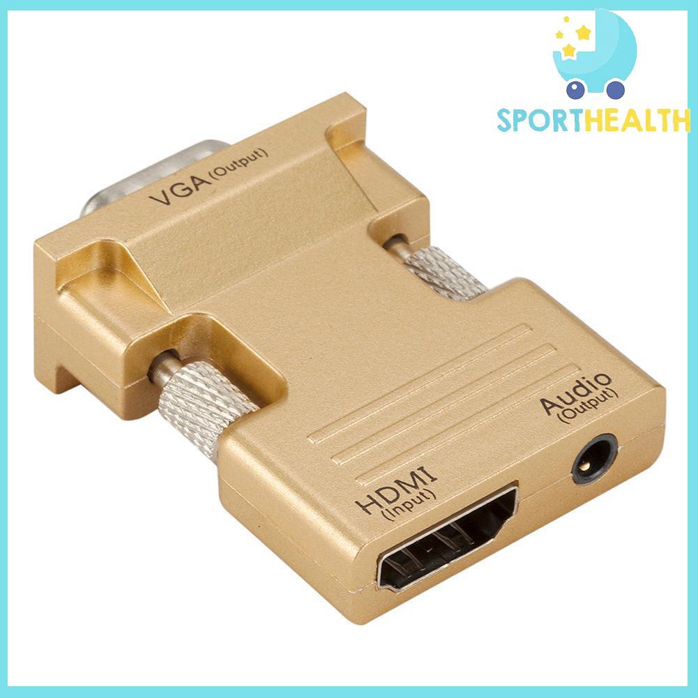 Đầu Chuyển Đổi Hdmi Cái Sang Vga Với Đầu Ra Âm Thanh Hỗ Trợ 1080p