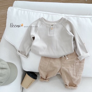 Áo Thun Tăm Cổ Tàu THU ĐÔNG Beemo BASIC CHO BÉ TRAI