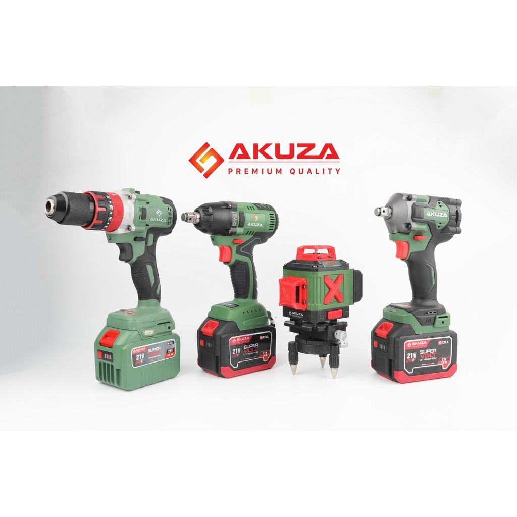 Máy mở siết bulong Akuza B52 Không chổi than - Máy bắn ốc cao cấp bảo hành toàn quốc